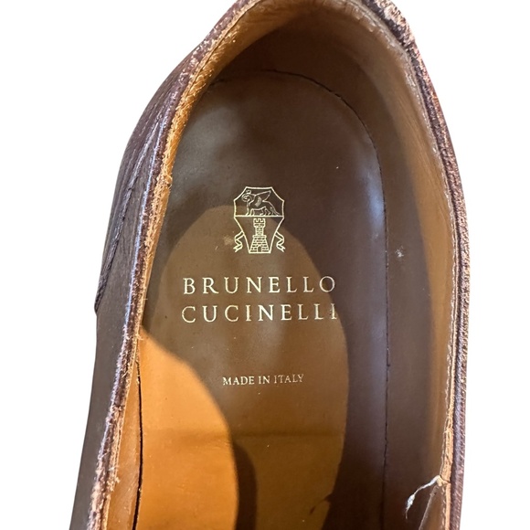 Brunello Cucinelli  Calfskin Derby Lace-Up Shoes – Size 44 main image 5
